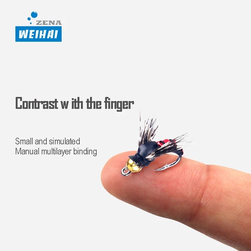Wholesale Trout and Bass Tackle Flies Lures Dry and Wet Fly Fishing with Bionic Hooks