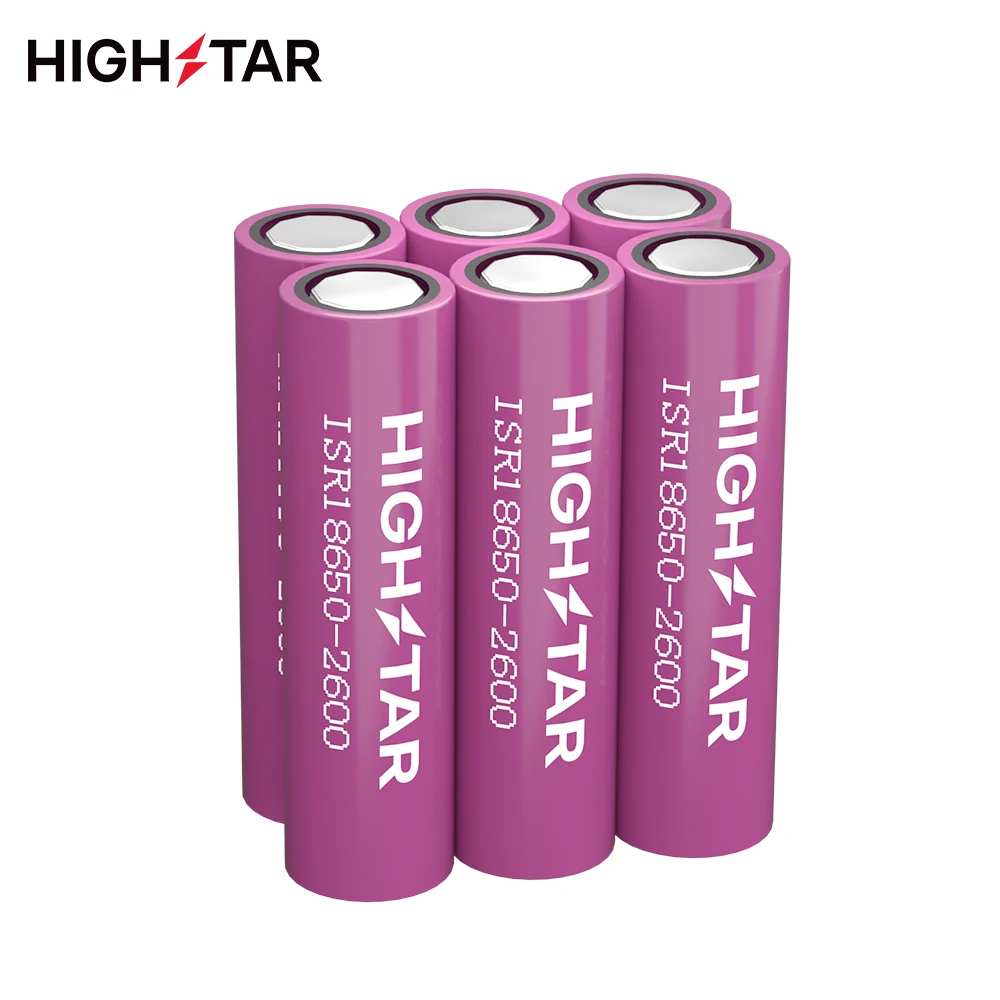 HIGHSTAR 3.7v 2600mah Lithium Li-ion Rechargeable Icr 18650 Li Ion Battery Cell With China Factory Price