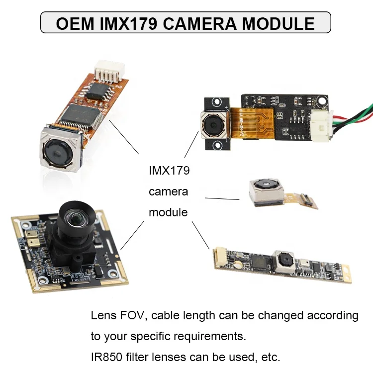 Custom 4k HD Wide Angle Sony Imx179 8mp CMOS Af Usb Industrial  Pipeline Detection Small RGB Analog endoscope Camera Module