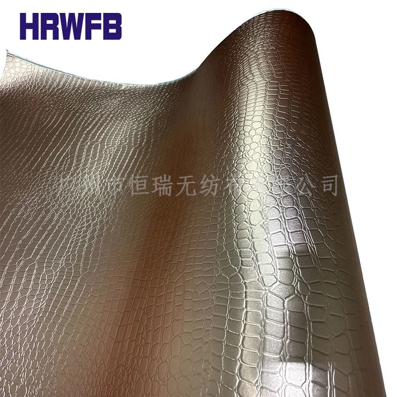 Customization Factory direct sales Material Pe Membrane Eco-friendly Reusable Laminated Laser Film Fabric Embossed Nonwoven Fabr