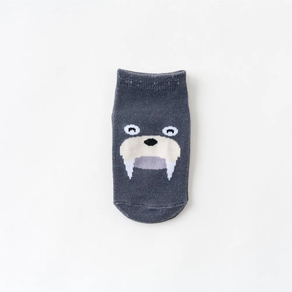 Wholesale Baby Socks Newborn Custom Infant Combed Cotton Animal Ankle Antislip  Dress Toddler Winter Cute Cartoon Kids Sock