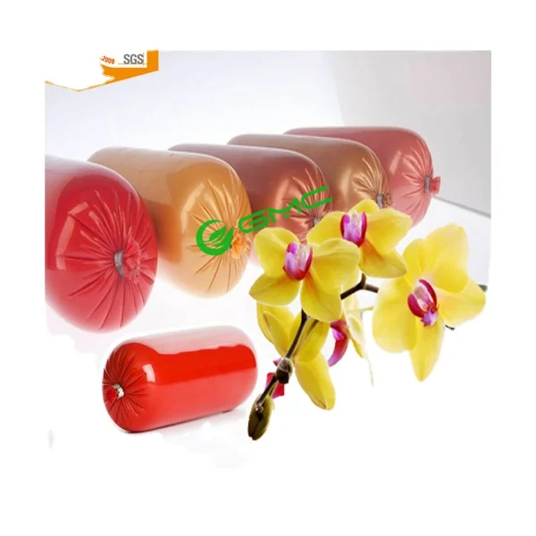 Nylon Shirred Tubular Plastic Casing for Packing Sausages / Processed Meat/Ham