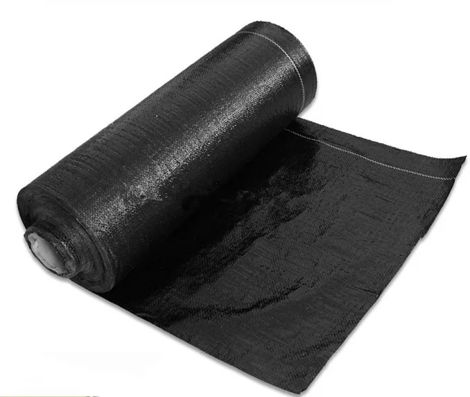 Stop Grass Growing PP Weed Mat agricultural Plastic fabric Black Weed Mat Fabric ground cover