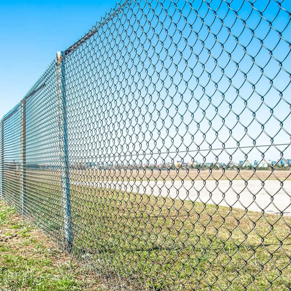 Hot Dipped Galvanized Cyclone Wire Mesh 8 ft Chain Link Fence Roll PVC Chain Link Fence For Philippines