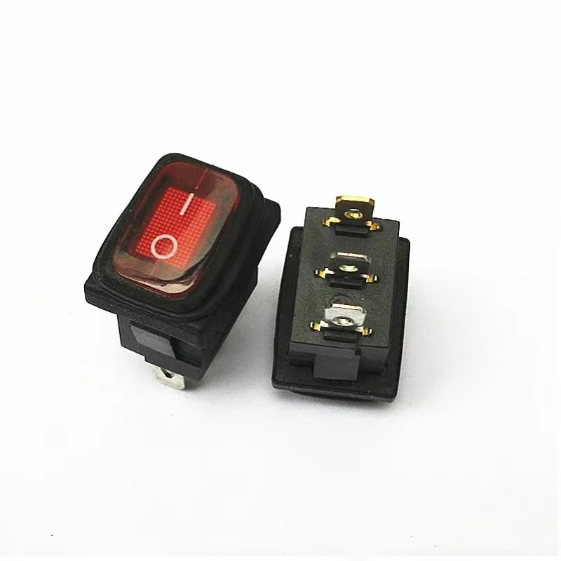 KCD4-201NC 15/30A 250VAC DPST 2 Position Waterproof t125 rocker switch