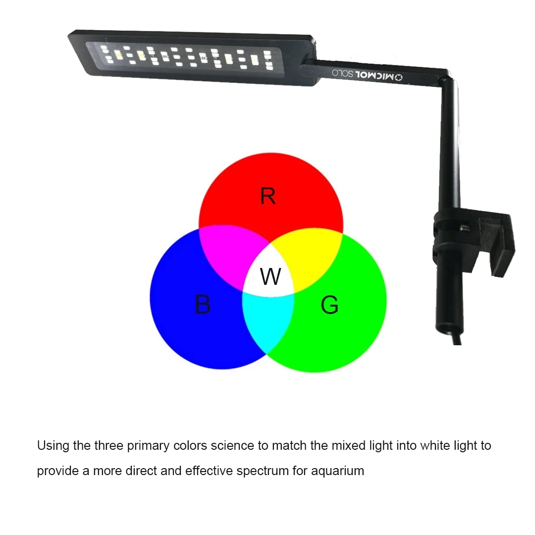 MicMol Saltwater Marine Spectrum Reef Light Solo 20 Watt for Mini Reef Coral Tank
