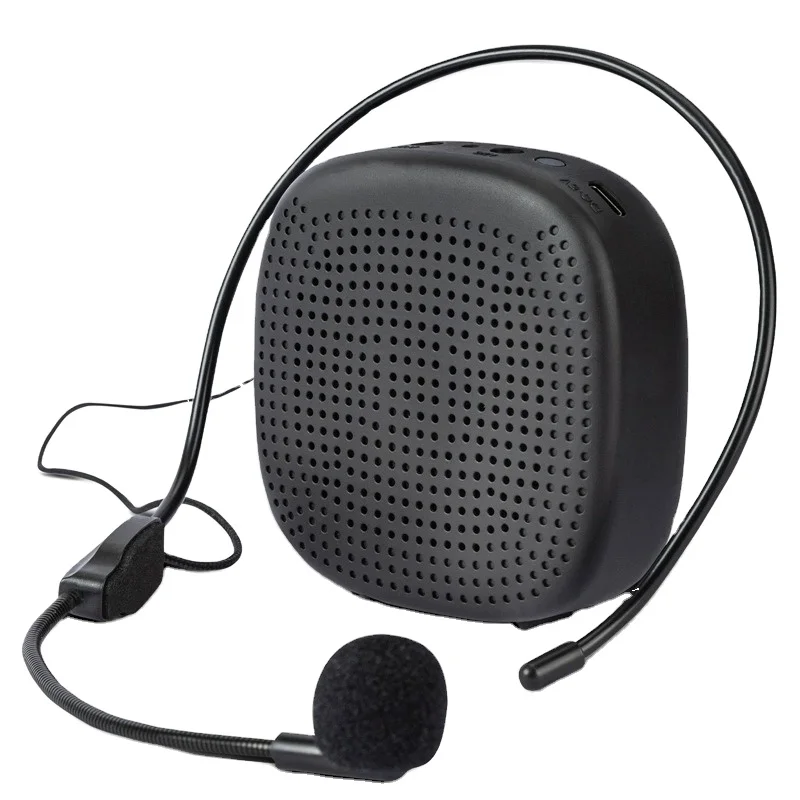 Deli 51053 Little Bee Megaphone Teacher Class Guide Portable Charging Speaker Microphone