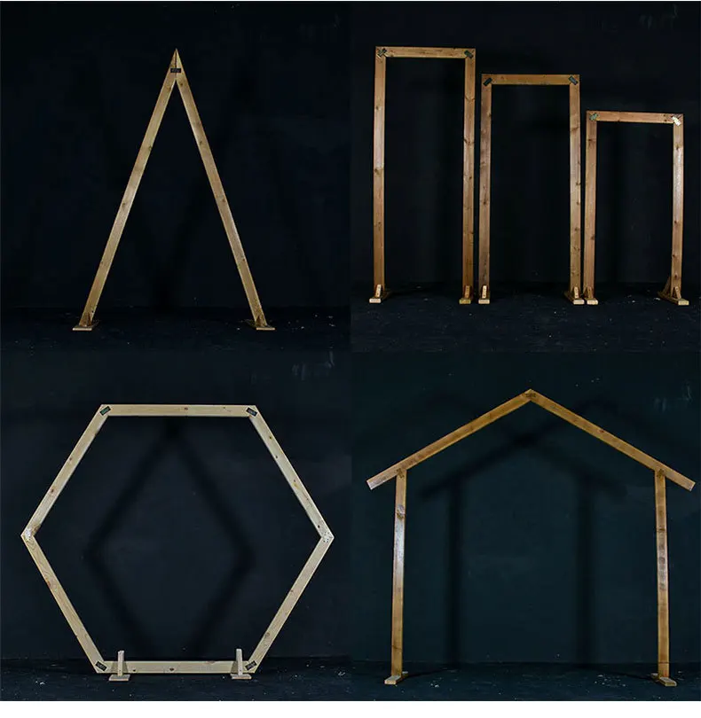 Wedding wooden arch decoration backdrop party decorations background for party wedding party events
