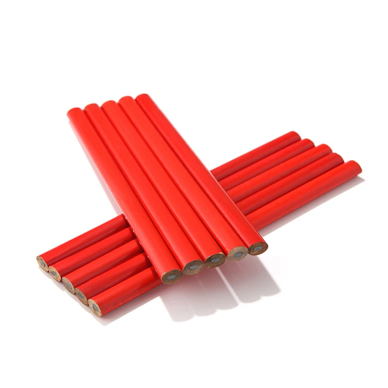 7 Inch Oval Shape Wooden Jumbo Carpenter Pencil Construction Tools Marking Pencil For Builders