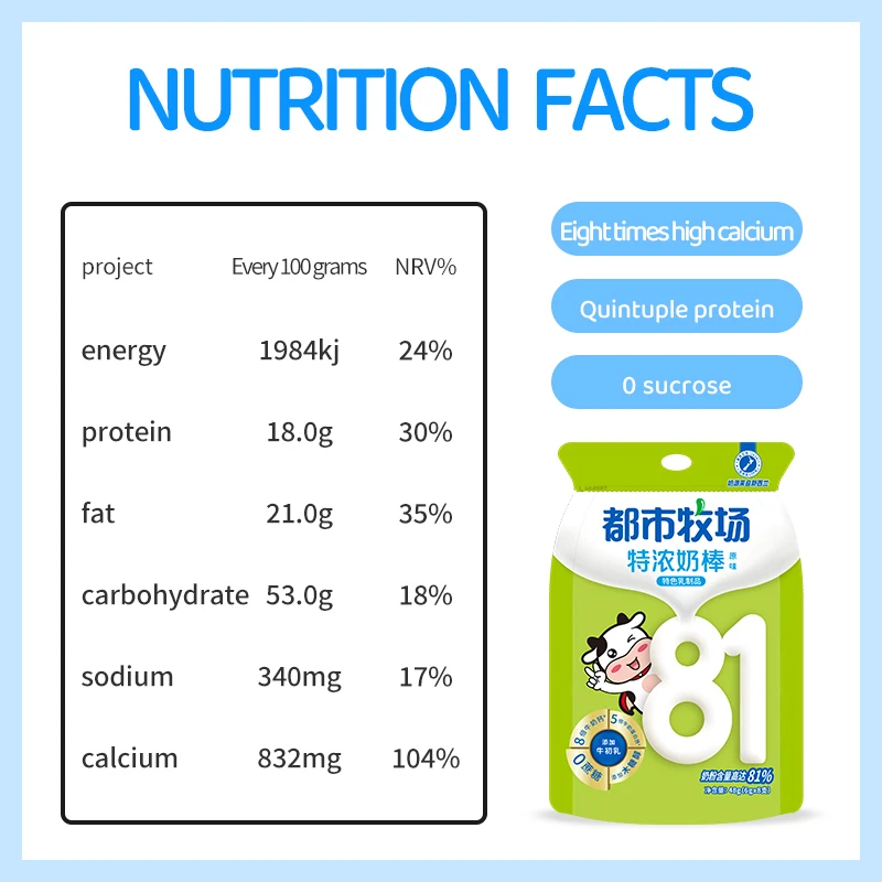 Customize Orange Flavors Independent Packaging High Quality Cow Milk Lollipops Candy