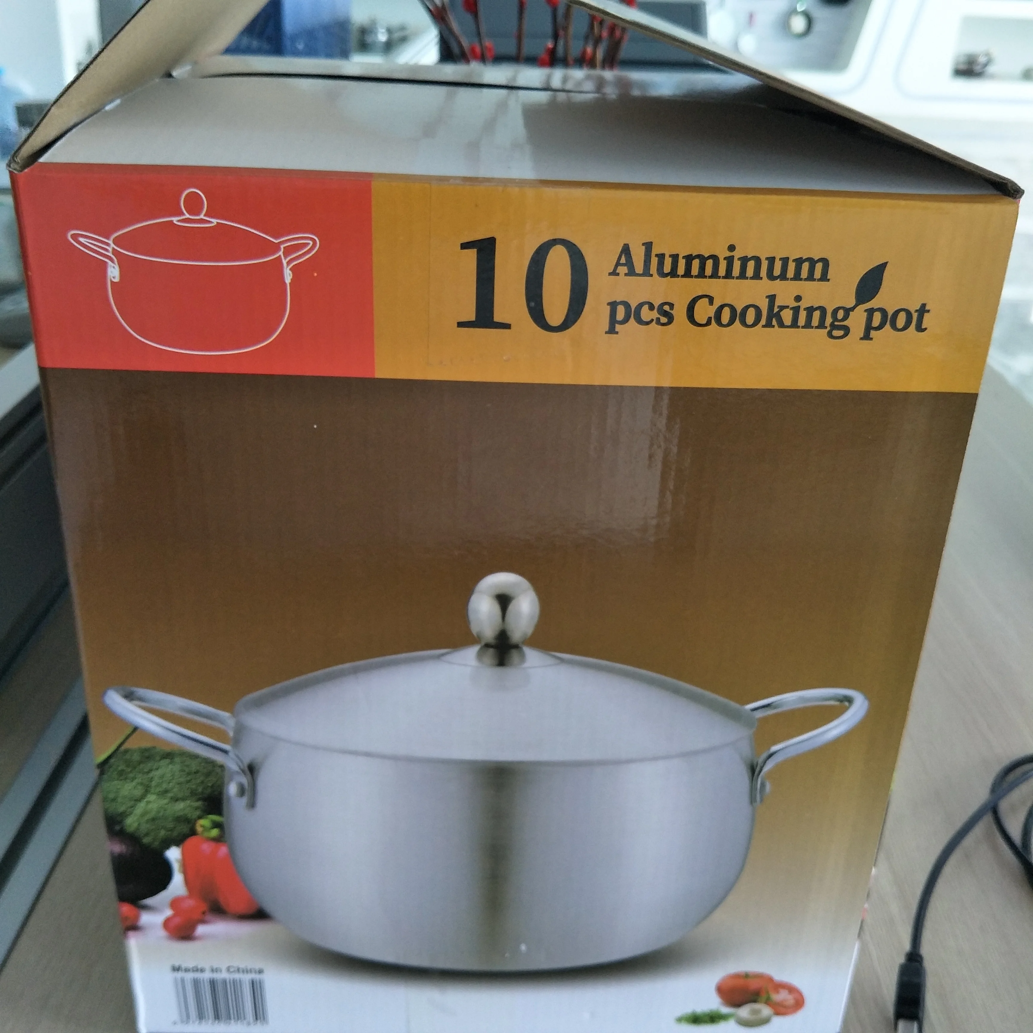 Sanding Belly Shape  Pot Set Soup Pot Induction aluminum pot set