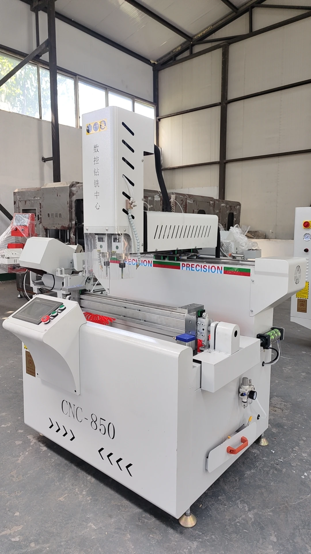 High Precision 5 Axis CNC Machining Center New Vertical Aluminium Profile Drilling Milling Machine Window Door Making Machinery