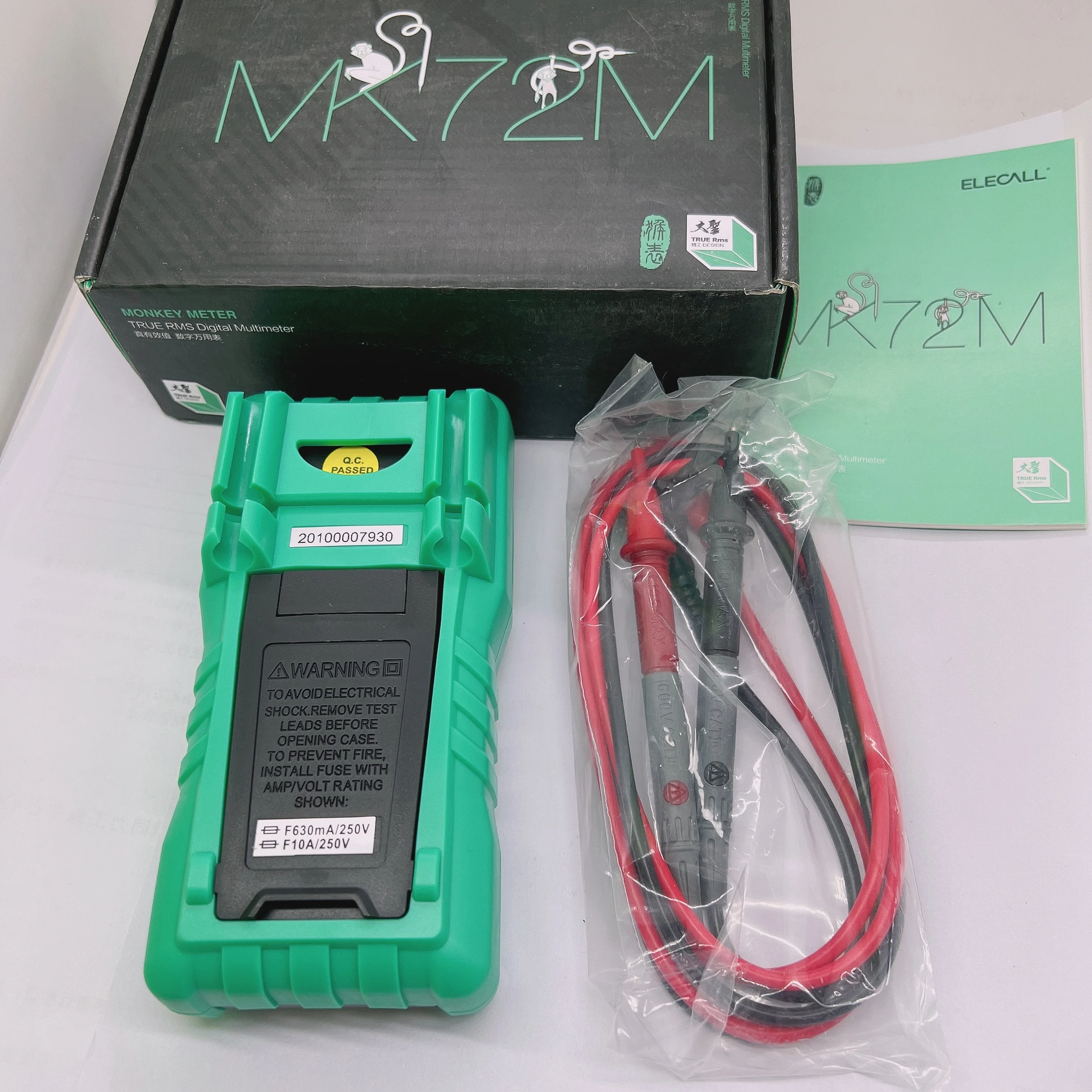 MK72M High - Precision True RMS Digital Multimeter Handheld Multimeter With Temperature Capacitance LCD Backlight