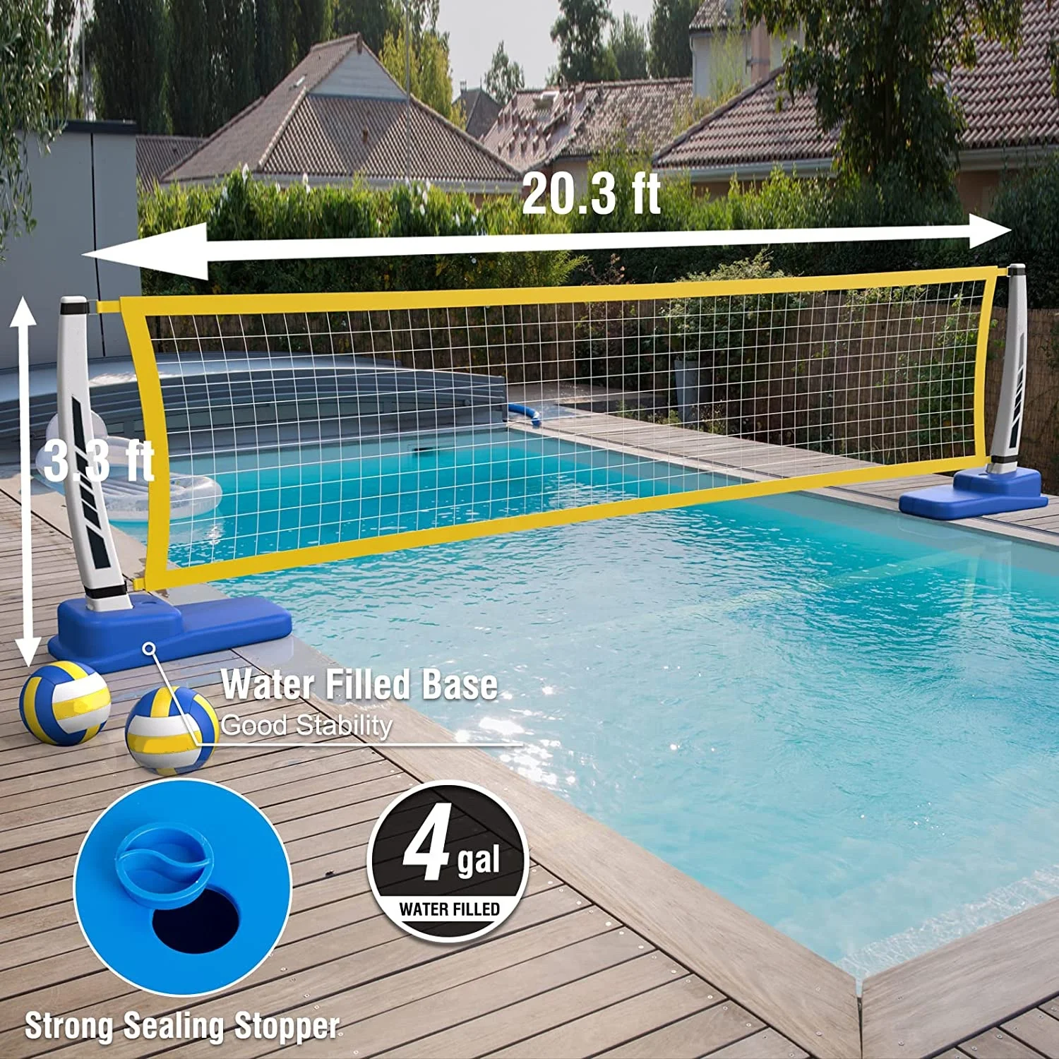 Hot Selling Pool Volleyball Net Outdoor Sports Volleyball Net