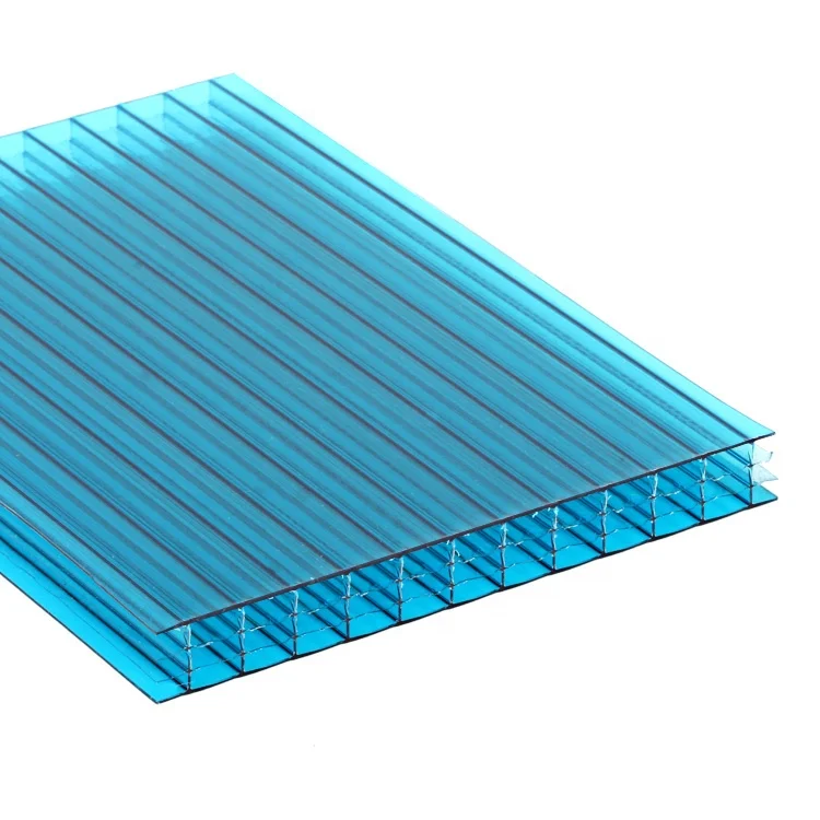 16mm 20mm Fourwall Hollow Polycarbonate Sheet Multiwall Polycarbonate Bronze