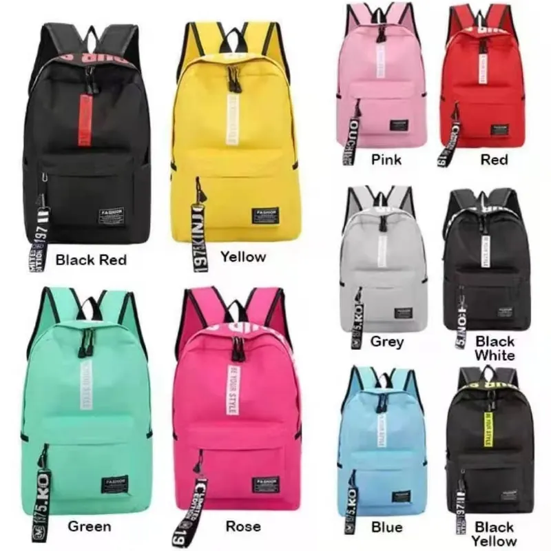 Stock Travel Teenager Wholesale Sac a Dos Schoolbag Custom Waterproof Wholesale Outdoor Women Children School Backpack