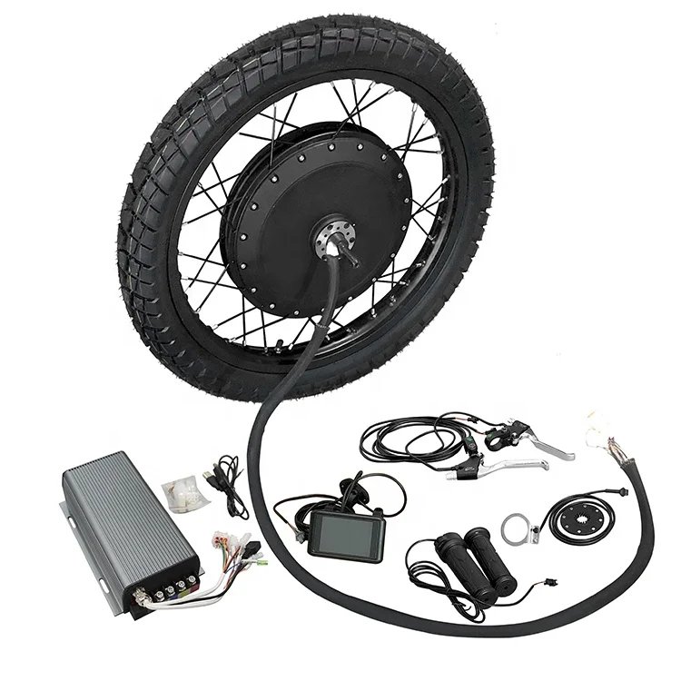 AbleBike 21inch motorcycle wheel QS275 WP40H 12000W rear drive motor stealth bomber enduro bike kit