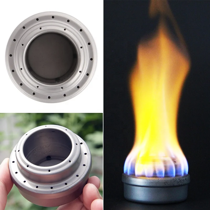 Wholesale Portable Outdoor Camping Stove Mini Alcohol Stoves Titanium Alcohol Furnace With Cross Bracket