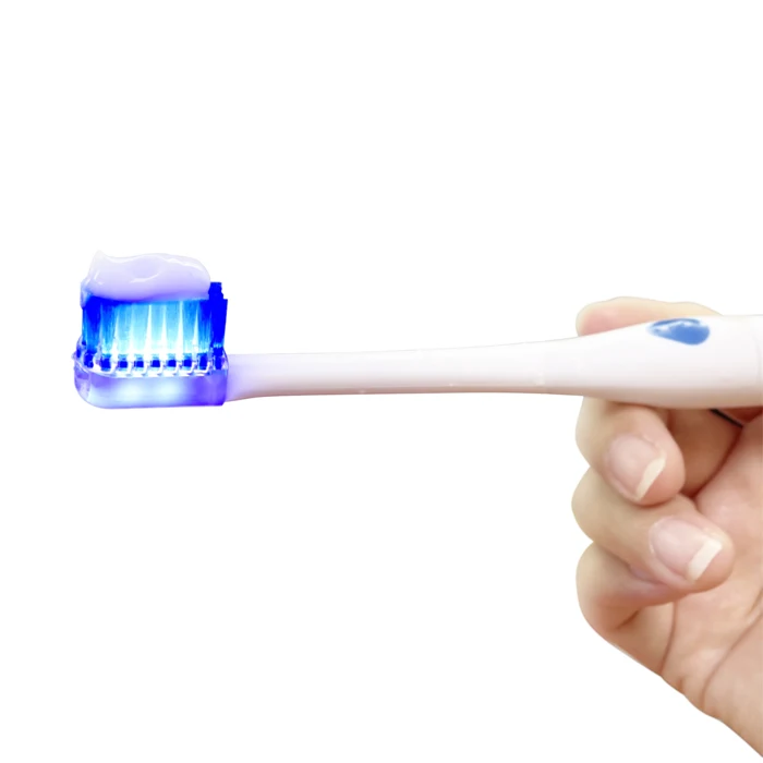 New Arrival Phototherapy Teeth Whitening Sonic Blue Light LED Toothbrush for Adult