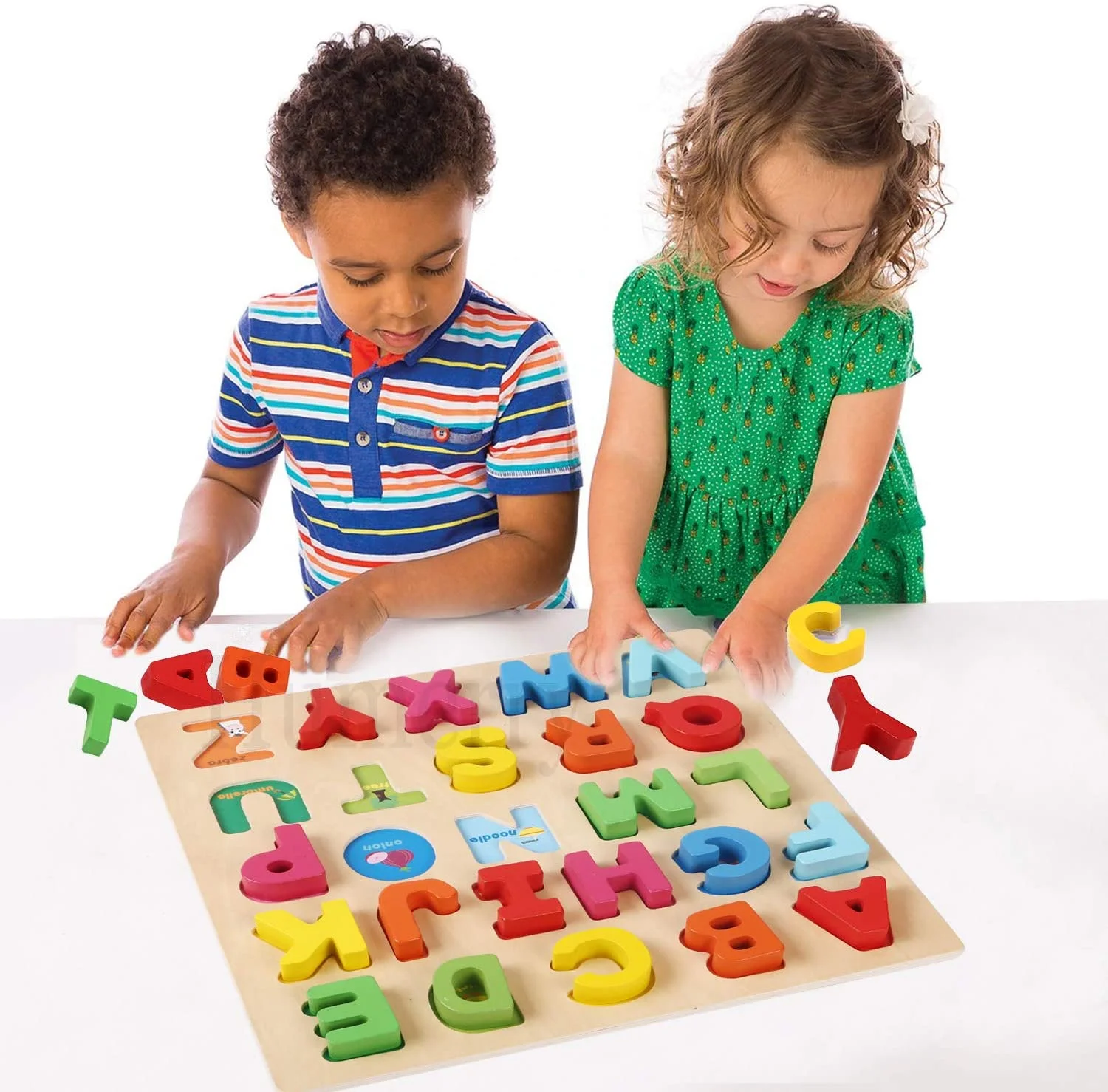 See and Spelling Learning Toy Wooden Preschool Educational Matching Letter Game Toys Develops Alphabet Words Spelling Skills Toy
