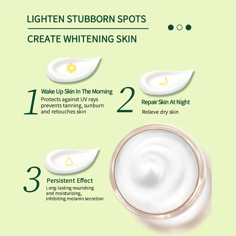 Korean Natural Vegan Neck Facial Vitamin C Acne Pimples Dark Spot Strong Remover Cream