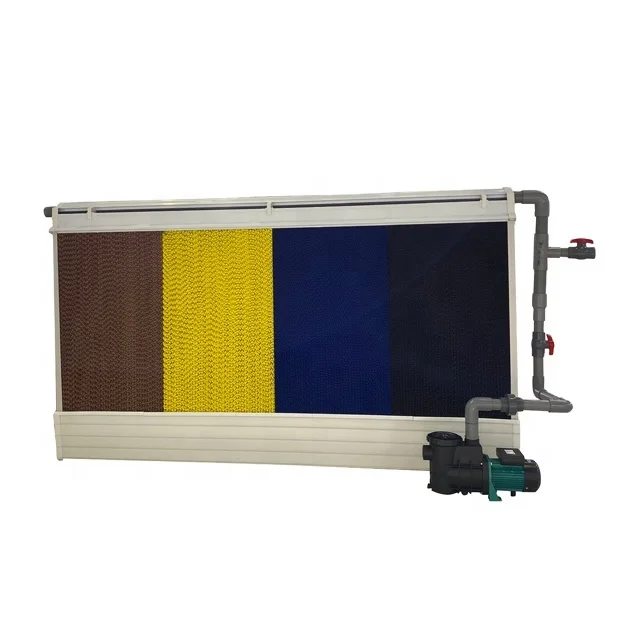 Factory Low Price honeycomb PVC plastic gutter wall mounted cooling pad for poultry farms chicken house greenhouse pig house