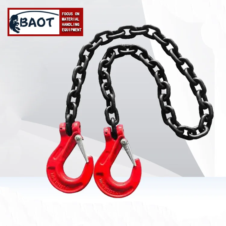 Lifting 3 Ton Capacity | G80 Mn Steel Chain Sling with Standard Marking | for Cargo Security Towing and handling