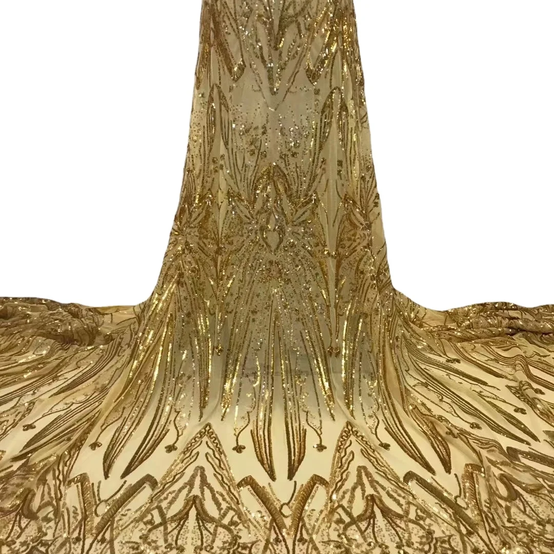 dresses new arrivals 2023 bridal fabric luxury embroidery beads sequins wholesale price sequin lace fabric embroidery