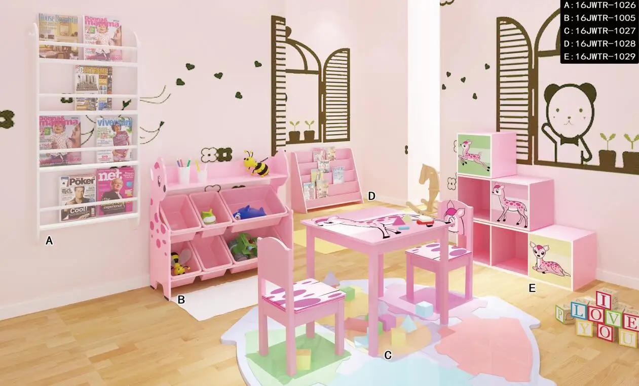 Kindergarten school classroom children wood daycare kids furniture table and chairs set, table and chair set for kids