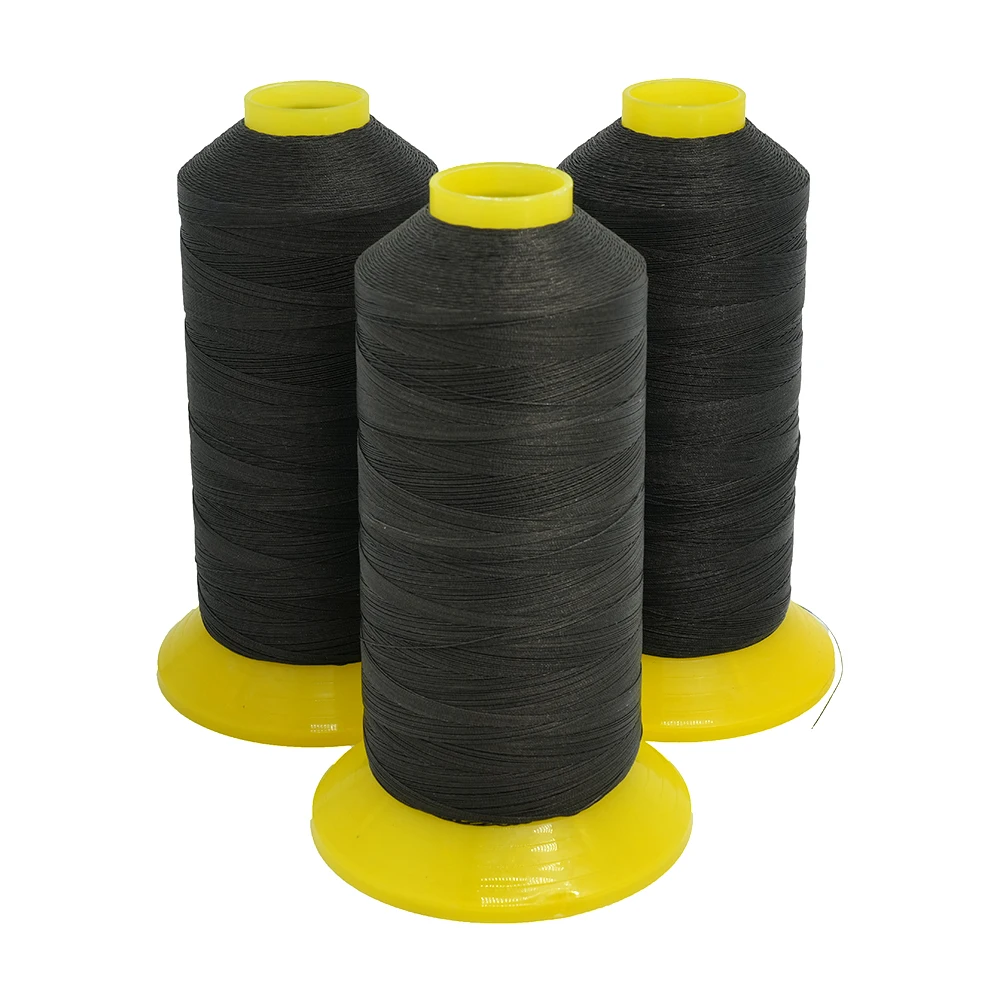 High temperature High silica PTFE coated glass fiber industrial bag sewing thread for heat preservation cover