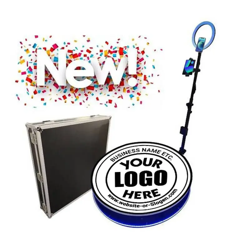 Popular 360 photo booth 39 inches 360 photo booth photobooth floor video camera portable 360 degree photo booth 100 motorized