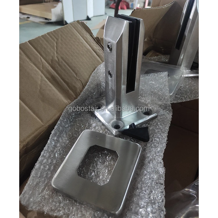 Factory Price 304 Handrail Standoff Balustrade Spigot Railing Ultra Clear Tempered Glass  System Design Outdoor