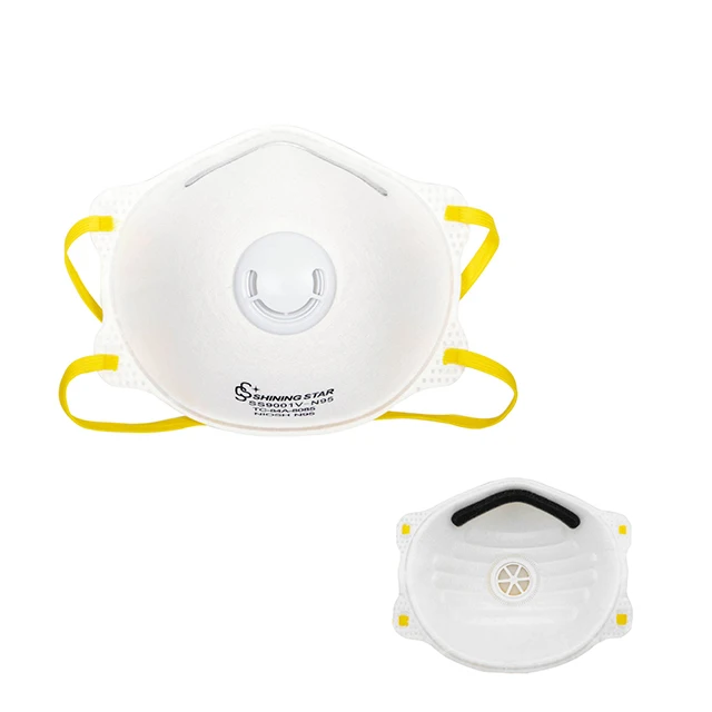 3Ply Dust Protective CE Certificate face mask industrial ffp2 mask dust for dust with filter