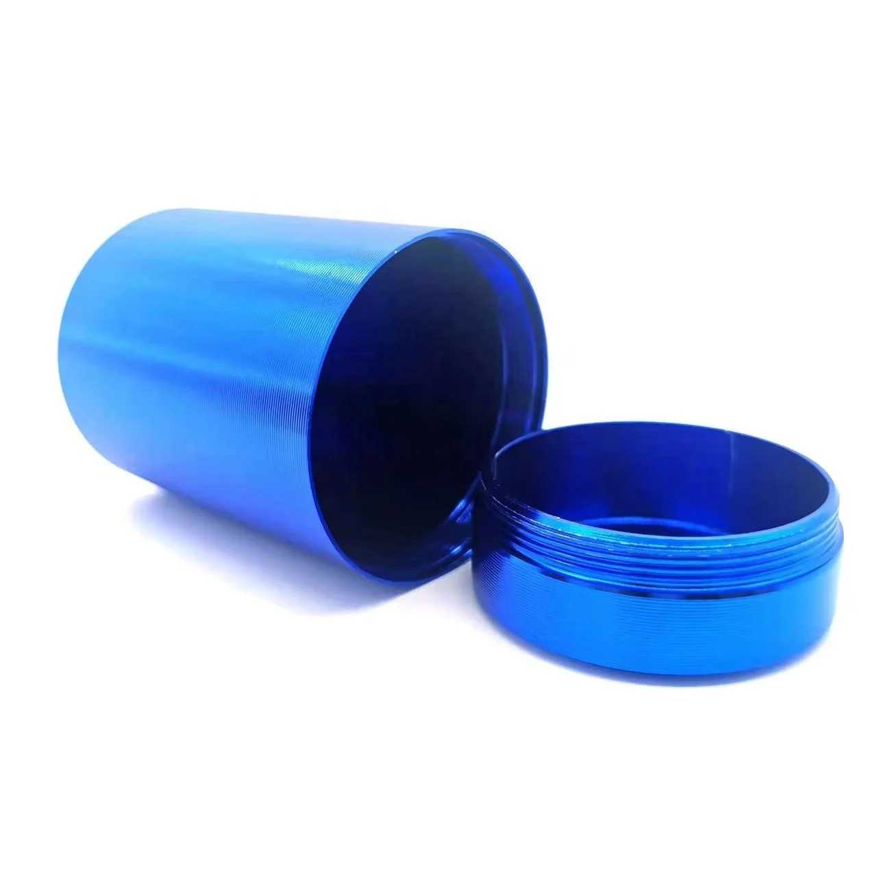 Food Grade Silver Gold Black Rose Gold Round Aluminium Tinplate Can With Screw Lid Small Round Coffee Spice Tea Metal Jar