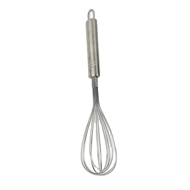 kitchen tool stainless steel manual egg beater stainless steel balloon wire whisk for blending manual egg whisk for cooking