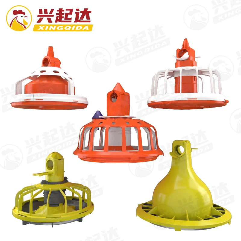 Animal Poultry Broiler Chicken House Plastic Feed Pan Line Equipment For Broiler Coop Poultry Farm