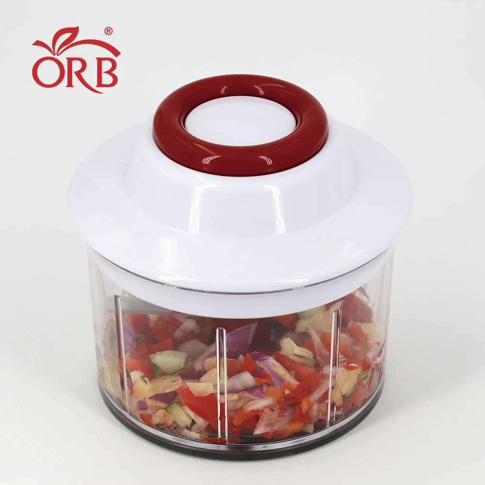 Kitchen small manual hand pull chopper  for vegetable Fruits Nuts Onions