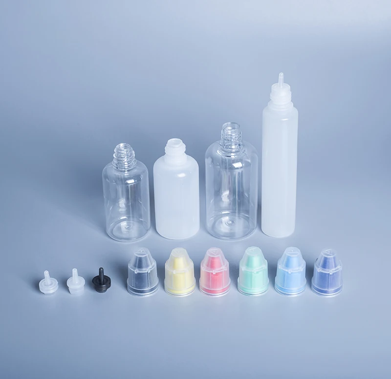 Plastic Squeeze Bottle Soft Plastic Dropper Bottle 5ml 10ml 20ml 30ml Screw Lid Food Grade Material