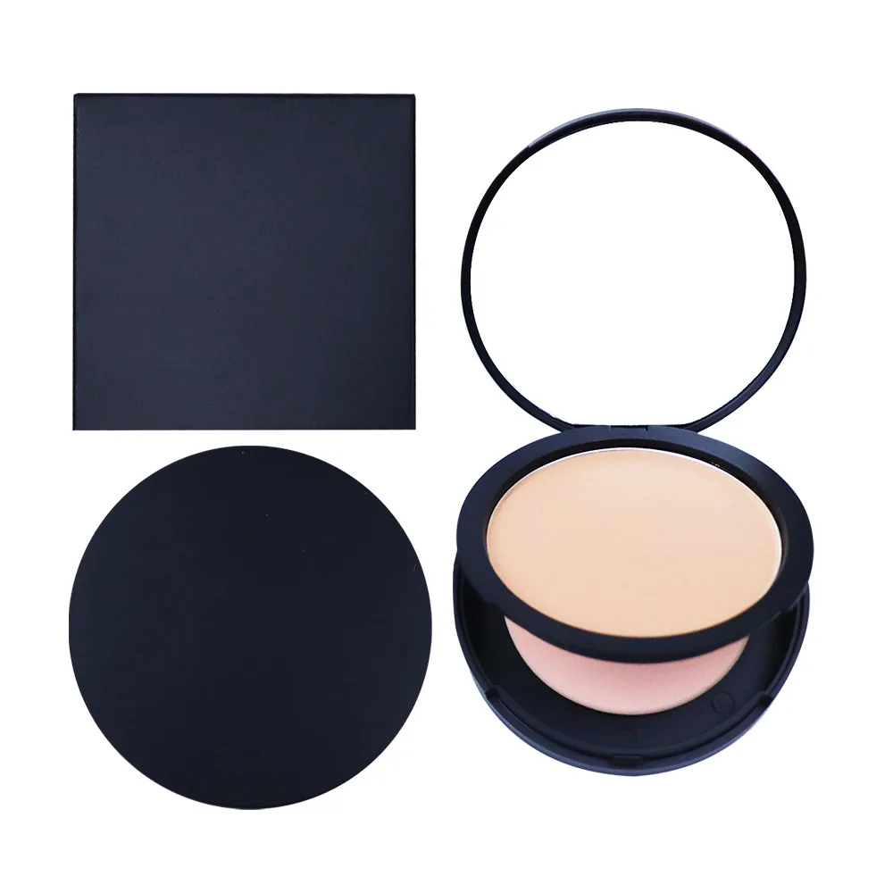 Wholesale No Brand Natural Waterproof Pressed Powder Whitening Brightening Concealer Oil-control Makeup Foundation