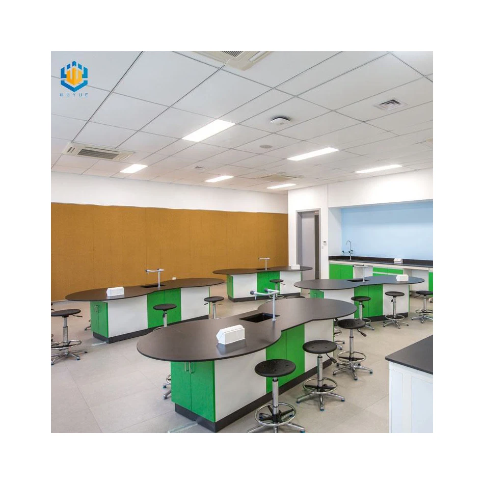 Custom full steel lab bench lab chemical furniture school work benches for sale