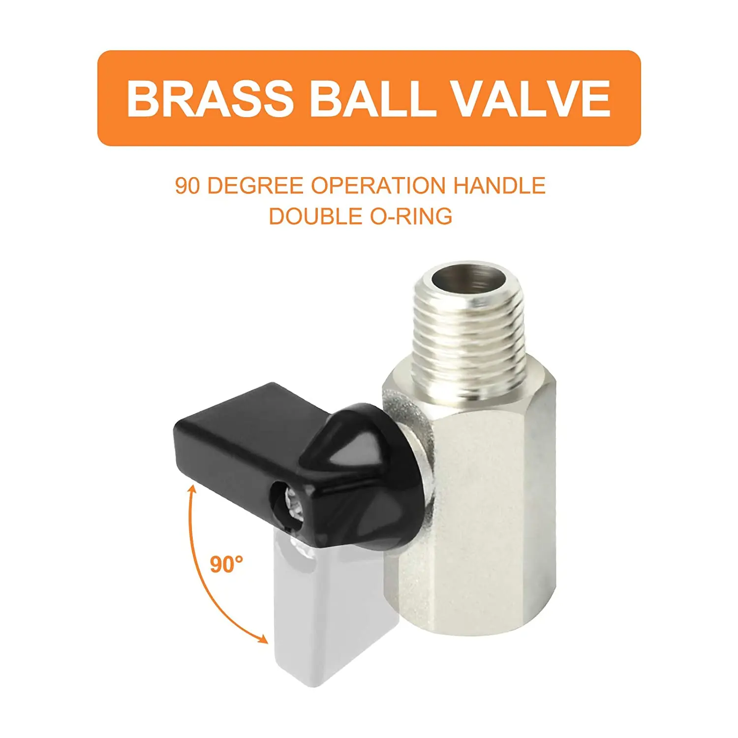 MBV-2 Brass Nickle Plated Mini Ball Valve Supplier With Shut Off Function
