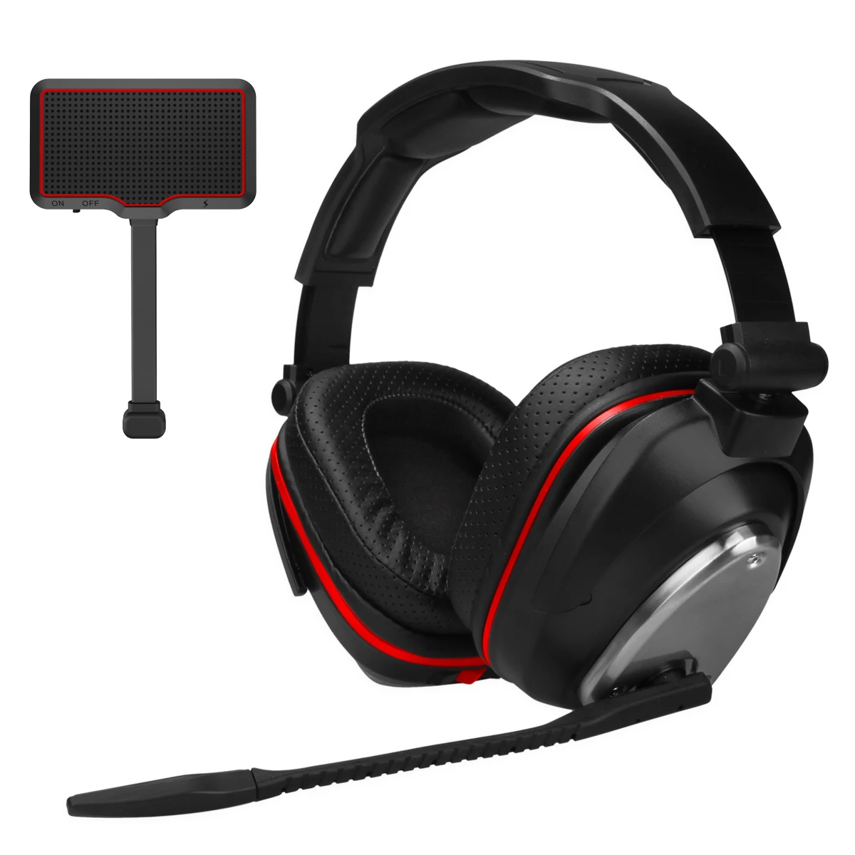 USB-гарнитура 2,4G Type-C для телефона, коммутатора, PS4, телевизора и ПК, глубокие басы и съемные микрофоны
