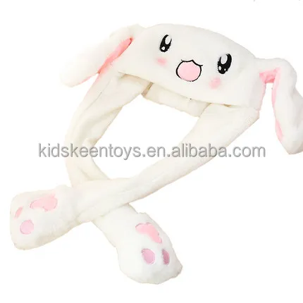 Bunny hat plush toys  lovely soft rabbit stuffed animals can be customized funny hats