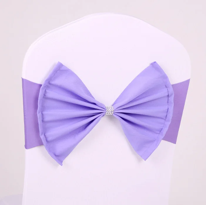Wholesale cheap price spandex belt wedding chair bow