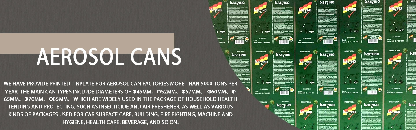 
High quality new style printed tinplate producer for spray can packaging materials GR-065 