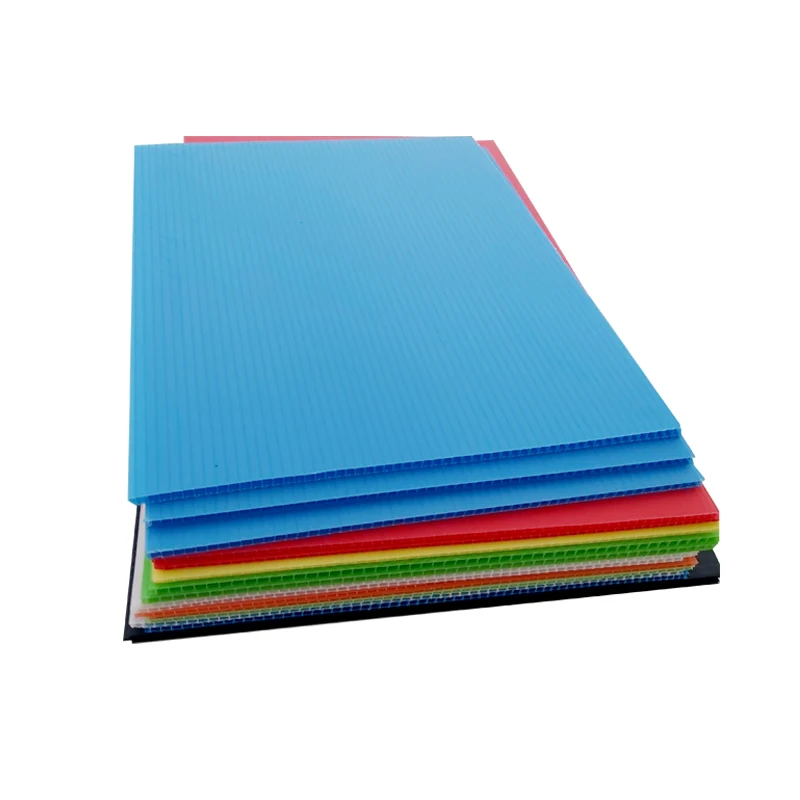 thin thickness Twin Wall PP Corrugated Coroplast board Plastic Sheet