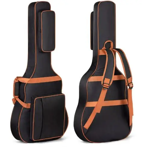 Free Sample Guitar Case Oxford Musical Instrument Box Waterproof Folk Ukulele Backpack Portable Acoustic Guitar Gig Bag