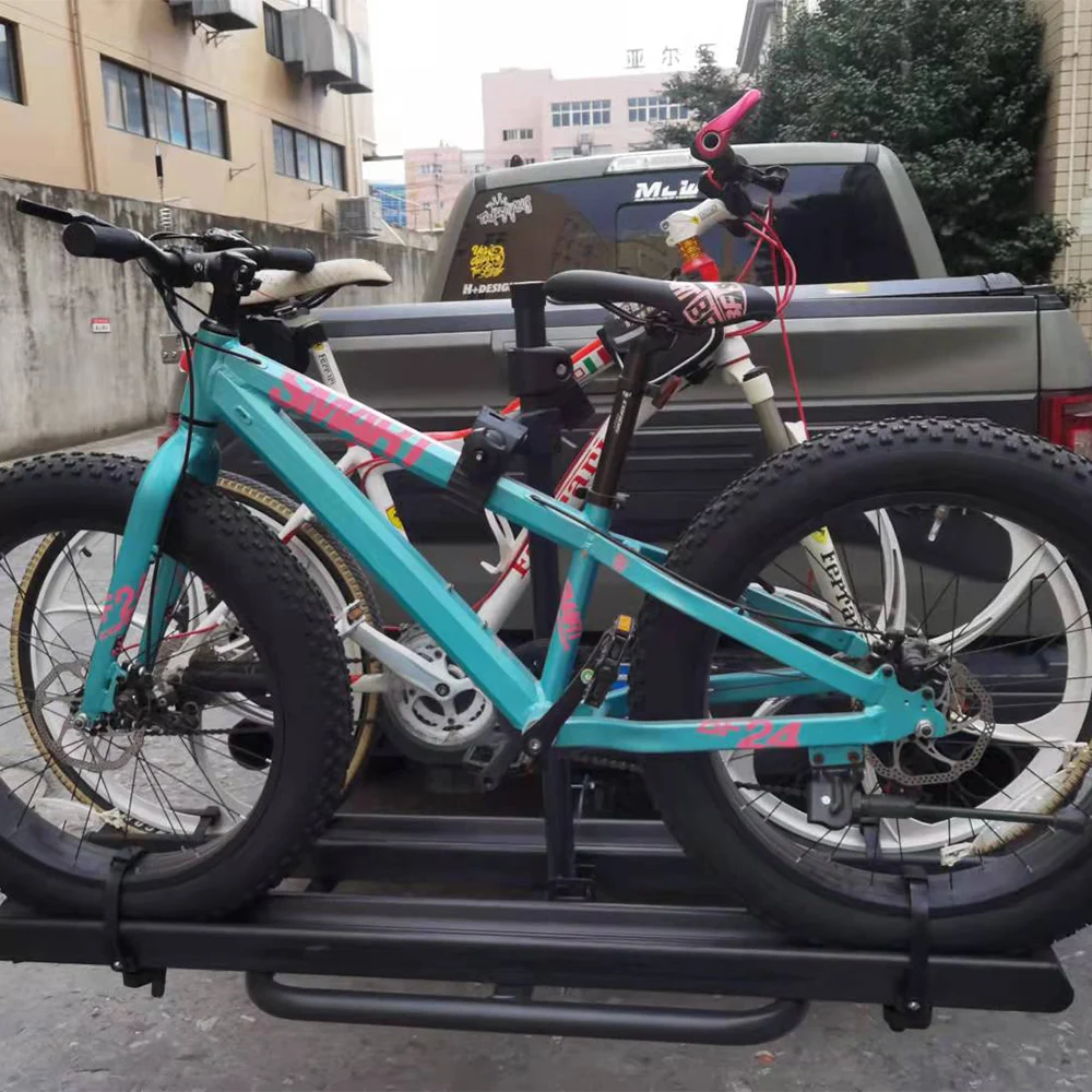 Cost-effective aluminum+iron can be folded cycle carrier bicycle Car bicycle rack
