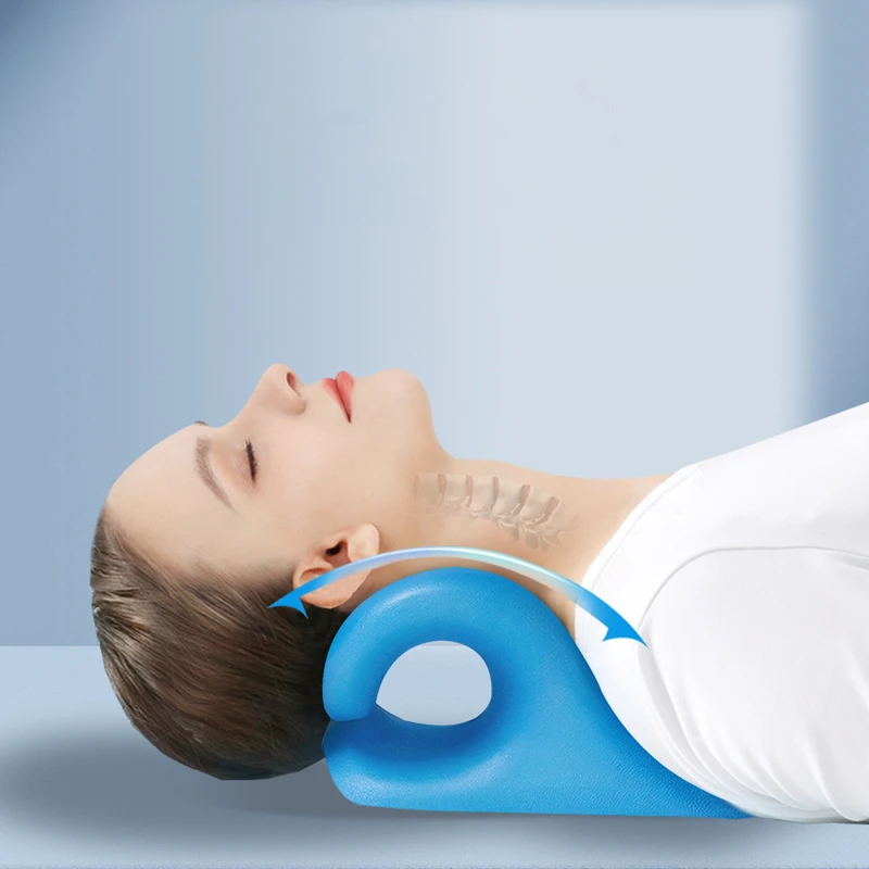 EVA Neck Massage Pillow Manual Neck Massager Gravity Finger Pressure Pillow Cervical Pain Relief Tool