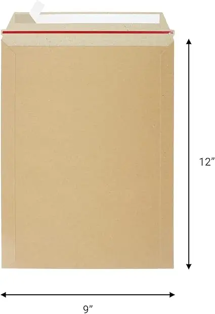 Custom packaging envelope Kraft Cardboard Envelopes kraft paper envelope packaging for CD Photos Document
